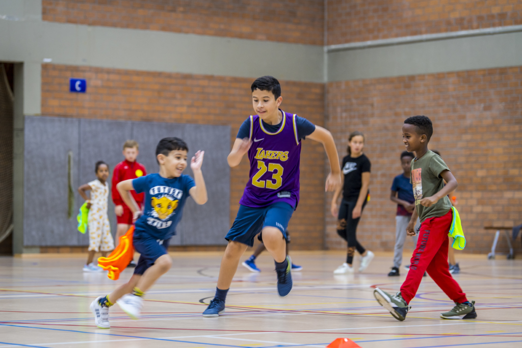 sportende kinderen