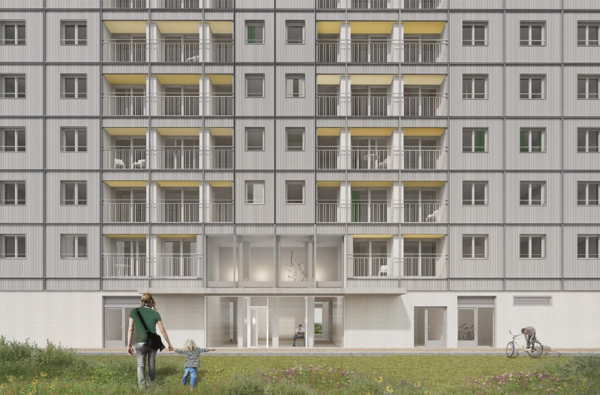 Willem Elsschotstraat - beeld gevel